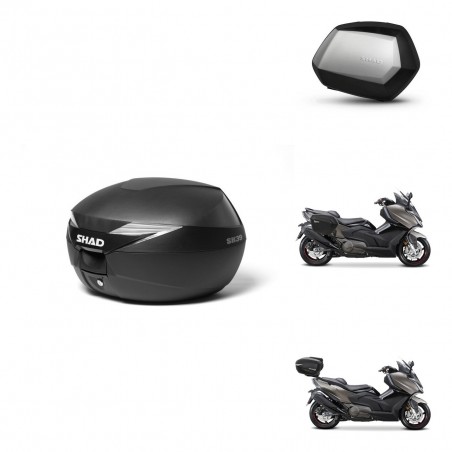 SHAD SH35 PREMIUM suitcases + mounting bracket suitcase trunk KIT-472021