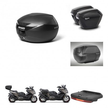 SHAD Maletas sh23 + soporte montaje Baul maleta accesorios KIT-472038