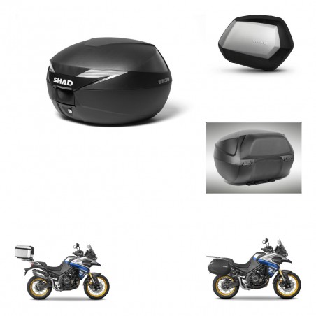 SHAD Maletas SH35 PREMIUM + soporte montaje Baul maleta accesorios KIT-472057
