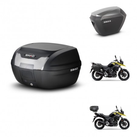 SHAD Maletas sh23 alu + soporte montaje baul SH40 KIT-472067
