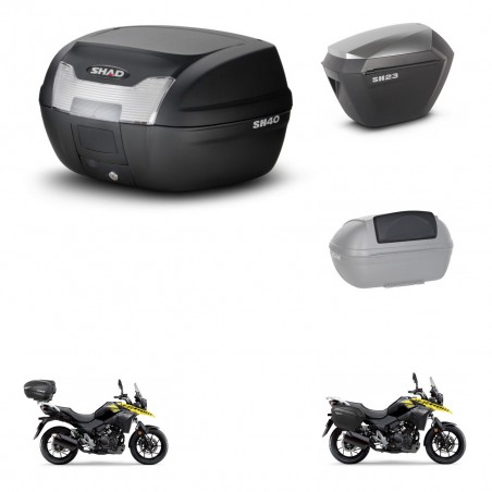SHAD Maletas sh23 alu + soporte montaje baul SH40 accesorios KIT-472071