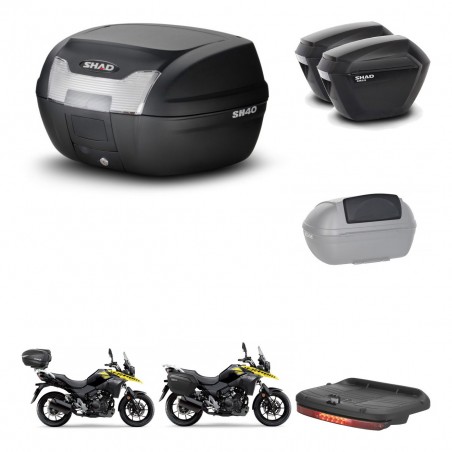 SHAD Maletas sh23 + soporte montaje baul SH40 accesorios KIT-472072