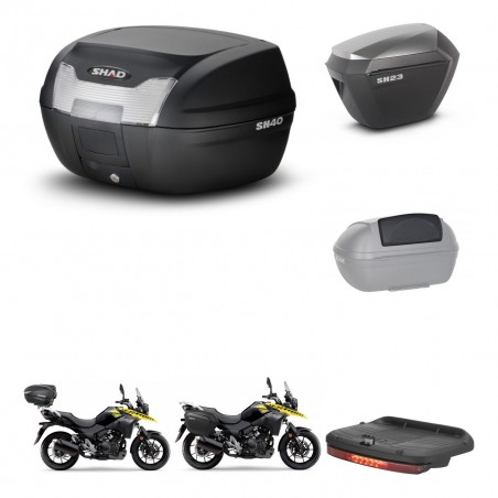 SHAD Maletas sh23 alu + soporte montaje baul SH40 accesorios KIT-472073