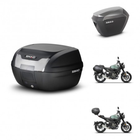 SHAD Maletas sh23 alu + soporte montaje baul SH40 KIT-472075