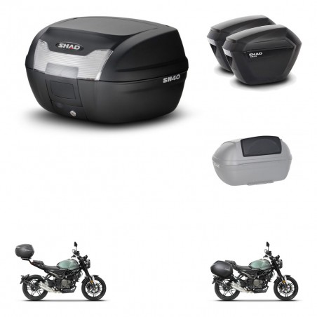 SHAD Maletas sh23 + soporte montaje baul SH40 accesorios KIT-472078