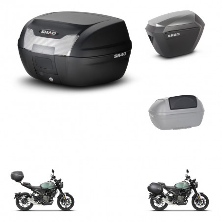 SHAD Maletas sh23 alu + soporte montaje baul SH40 accesorios KIT-472079