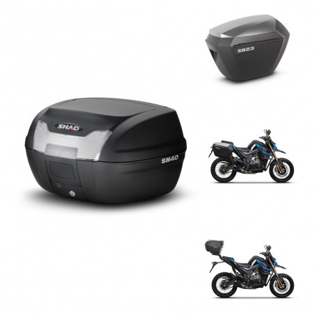 SHAD Maletas sh23 alu + soporte montaje baul SH40 KIT-472083