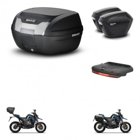 SHAD Maletas sh23 + soporte montaje baul SH40 accesorios KIT-472084