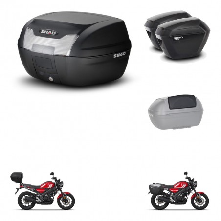SHAD Maletas sh23 + soporte montaje baul SH40 accesorios KIT-472094