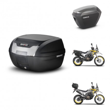 SHAD Maletas sh23 alu + soporte montaje baul SH40 KIT-472115