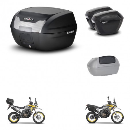SHAD Maletas sh23 + soporte montaje baul SH40 accesorios KIT-472118