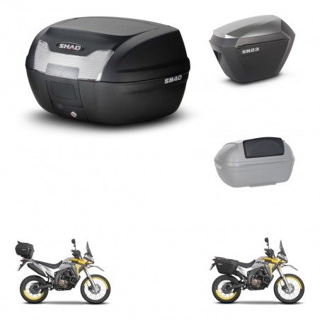 SHAD Maletas sh23 alu + soporte montaje baul SH40 accesorios KIT-472119