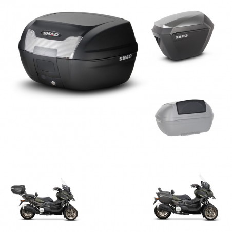 SHAD Maletas sh23 alu + soporte montaje baul SH40 accesorios KIT-472143