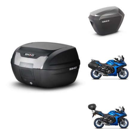 SHAD Maletas sh23 alu + soporte montaje baul SH40 KIT-472147