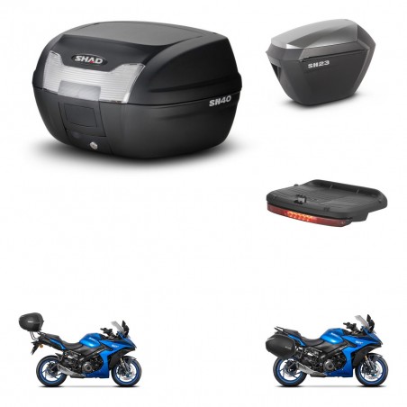 SHAD Maletas sh23 alu + soporte montaje baul SH40 accesorios KIT-472149