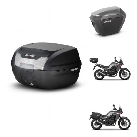 SHAD Maletas sh23 alu + soporte montaje baul SH40 KIT-472163