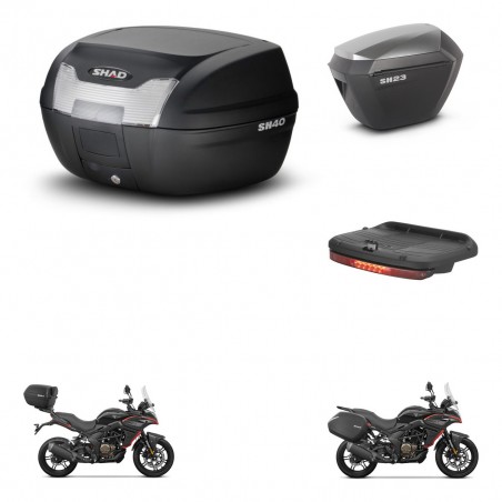 SHAD Maletas sh23 alu + soporte montaje baul SH40 accesorios KIT-472173