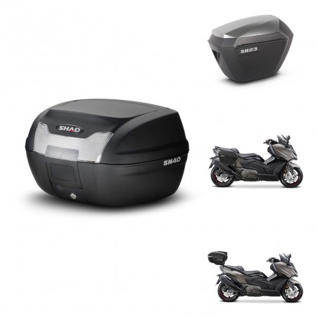 SHAD Maletas sh23 alu + soporte montaje baul SH40 KIT-472195