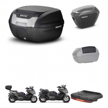 SHAD Maletas sh23 alu + soporte montaje baul SH40 accesorios KIT-472201