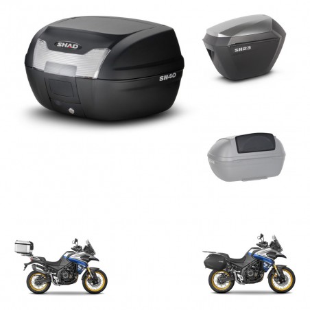 SHAD Maletas sh23 alu + soporte montaje baul SH40 accesorios KIT-472207