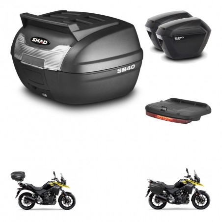 SHAD Maletas sh23 + soporte montaje baul SH40 parrilla superior accesorios KIT-472212