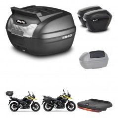 SHAD SH23 suitcases + mounting bracket SH40 trunk top grill accessories KIT-472216