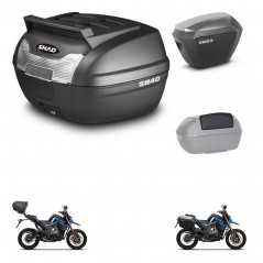 SHAD SH23 alu suitcases + mounting bracket SH40 top grill trunk accessories KIT-472231