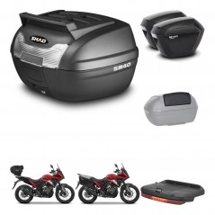 SHAD Maletas sh23 + soporte montaje baul SH40 parrilla superior accesorios KIT-472248