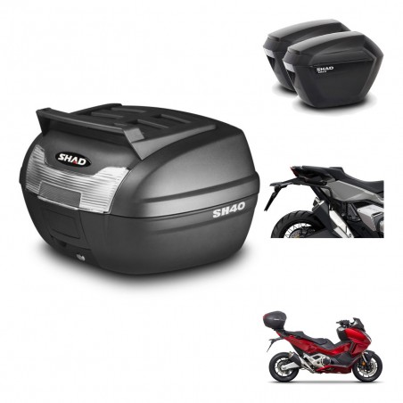 SHAD Maletas sh23 + soporte montaje baul SH40 parrilla superior KIT-472266