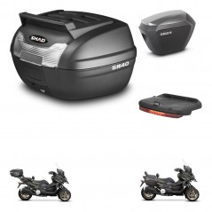 SHAD Maletas sh23 alu + soporte montaje baul SH40 parrilla superior accesorios KIT-472285