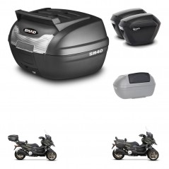 SHAD Maletas sh23 + soporte montaje baul SH40 parrilla superior accesorios KIT-472286
