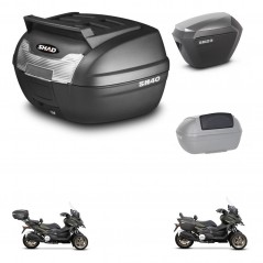 SHAD Maletas sh23 alu + soporte montaje baul SH40 parrilla superior accesorios KIT-472287