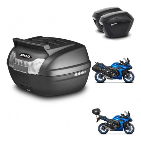 SHAD Maletas sh23 + soporte montaje baul SH40 parrilla superior KIT-472290