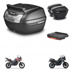 SHAD Maletas sh23 + soporte montaje baul SH40 parrilla superior accesorios KIT-472300