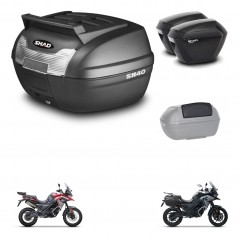 SHAD Maletas sh23 + soporte montaje baul SH40 parrilla superior accesorios KIT-472302