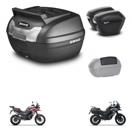 SHAD SH23 suitcases + mounting bracket SH40 trunk top grill accessories KIT-472302