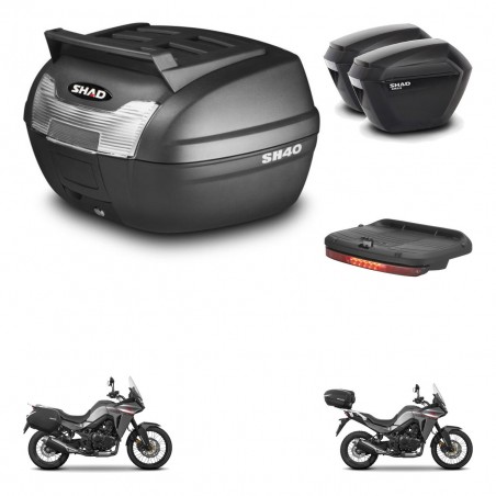 SHAD Maletas sh23 + soporte montaje baul SH40 parrilla superior accesorios KIT-472308