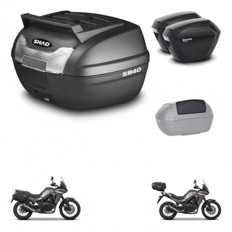 SHAD SH23 suitcases + mounting bracket SH40 trunk top grill accessories KIT-472310