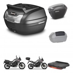 SHAD SH23 alu suitcases + mounting bracket SH40 top grill trunk accessories KIT-472313