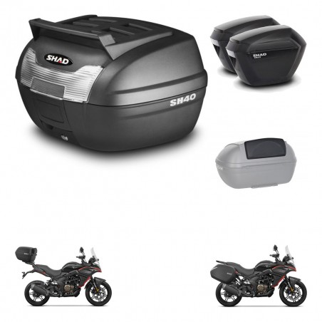 SHAD Maletas sh23 + soporte montaje baul SH40 parrilla superior accesorios KIT-472318