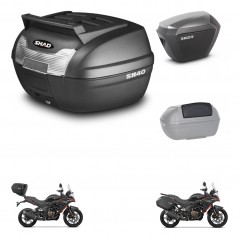 SHAD Maletas sh23 alu + soporte montaje baul SH40 parrilla superior accesorios KIT-472319