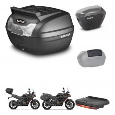 SHAD SH23 alu suitcases + mounting bracket SH40 top grill trunk accessories KIT-472321