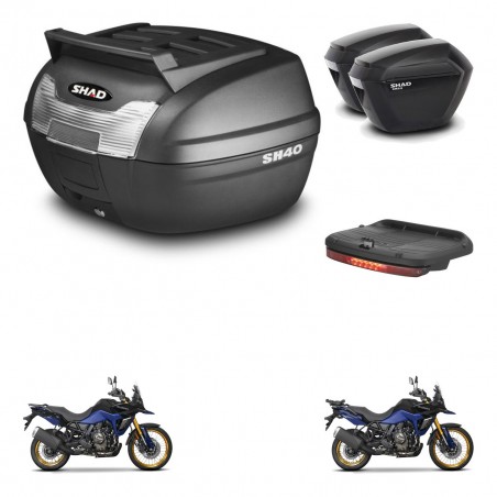 SHAD Maletas sh23 + soporte montaje baul SH40 parrilla superior accesorios KIT-472324