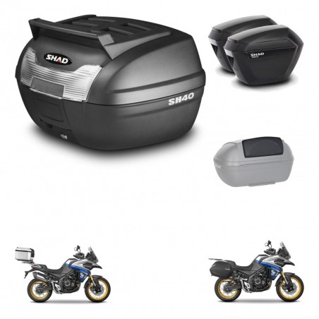 SHAD Maletas sh23 + soporte montaje baul SH40 parrilla superior accesorios KIT-472350