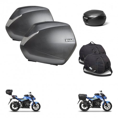SHAD Baul maleta + soporte montaje maletas SH36 accesorios KIT-472355