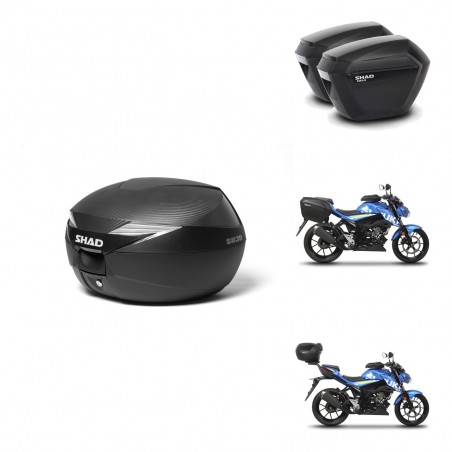 SHAD SH23 suitcases + mounting bracket suitcase trunk KIT-472356