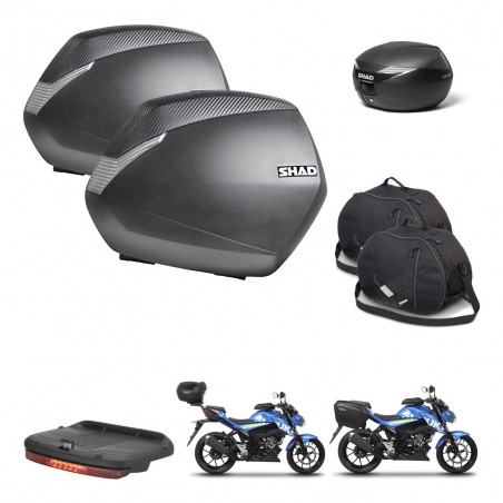 SHAD Baul maleta + soporte montaje maletas SH36 accesorios KIT-472361