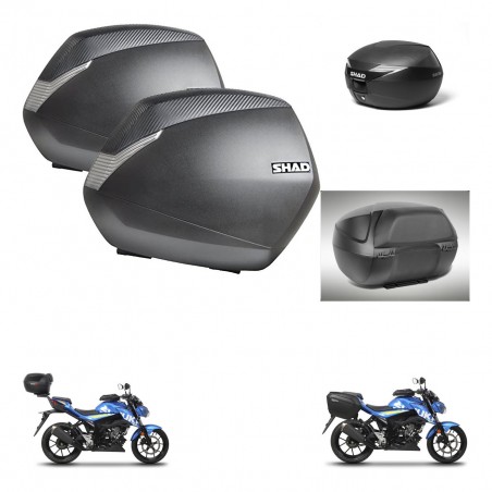 SHAD Baul maleta + soporte montaje maletas SH36 accesorios KIT-472366