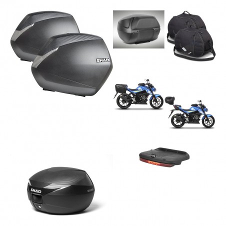 SHAD Baul maleta + soporte montaje maletas SH36 accesorios KIT-472373