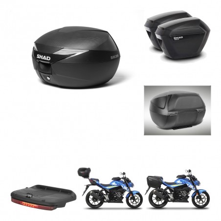 SHAD Maletas sh23 + soporte montaje Baul maleta accesorios KIT-472374